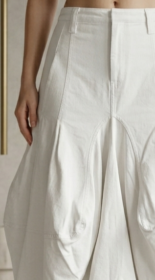 MARIA E VILLAMIL by Arkitect- Architectural Statement Skirt- Sz 8- New with Tag (NWT)