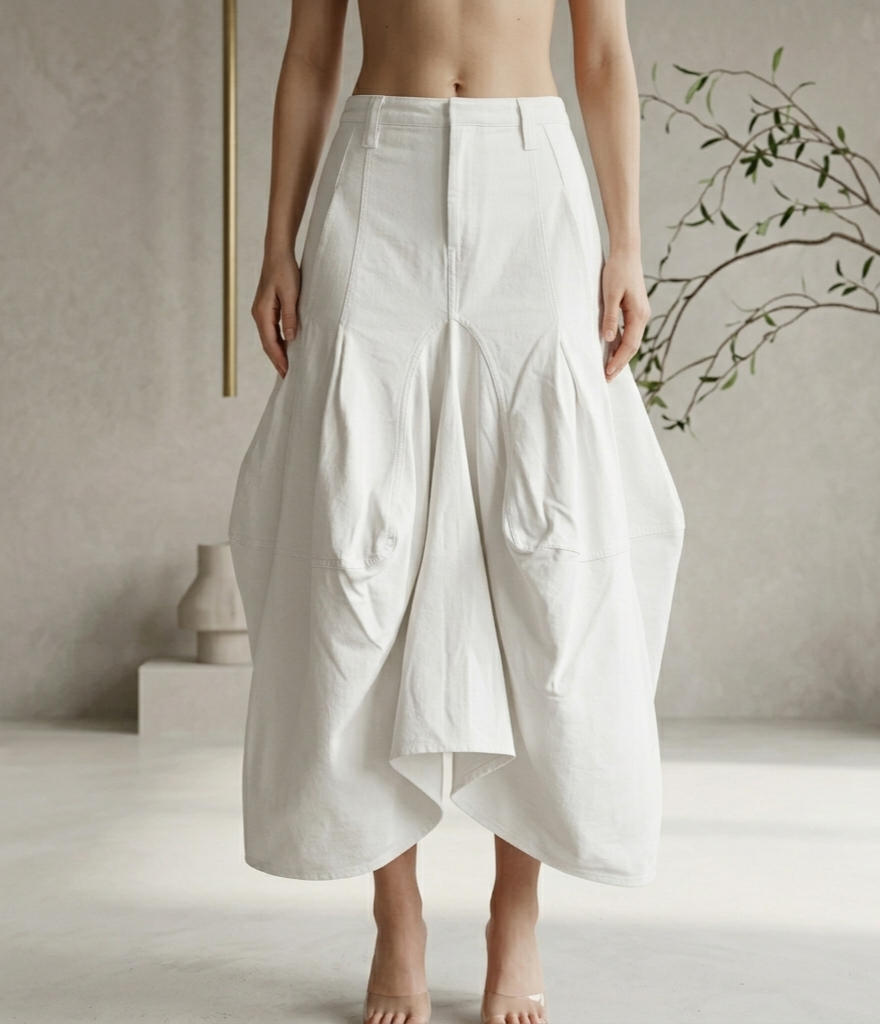MARIA E VILLAMIL by Arkitect- Architectural Statement Skirt- Sz 8- New with Tag (NWT)