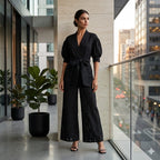 PADOVA-Black statement Jumpsuit- Size 8-10