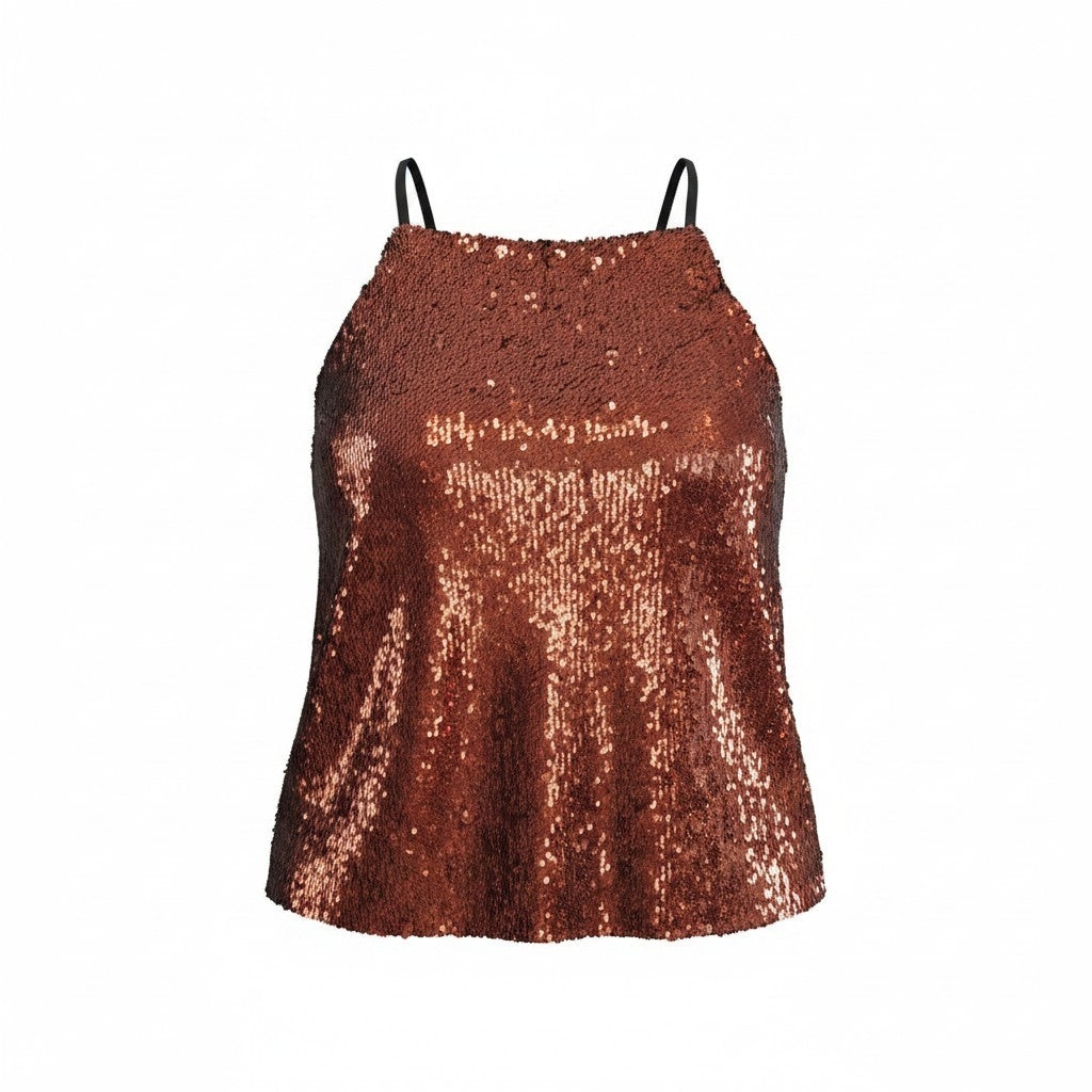 ALMA BOHEME- Statement sequin cami- Sz 10