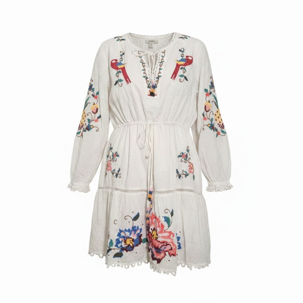 FARM RIO-Artisan & Tropical Mini Dress- Sz XL