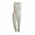 TRINA TURK- Minimalist Ivory zip-front Jumpsuit- Sz 0