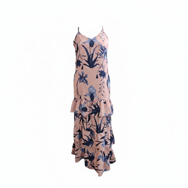 DANIELLA BATTLE by ARKITECT-Botanical Maxi Summer Dress- Sz L