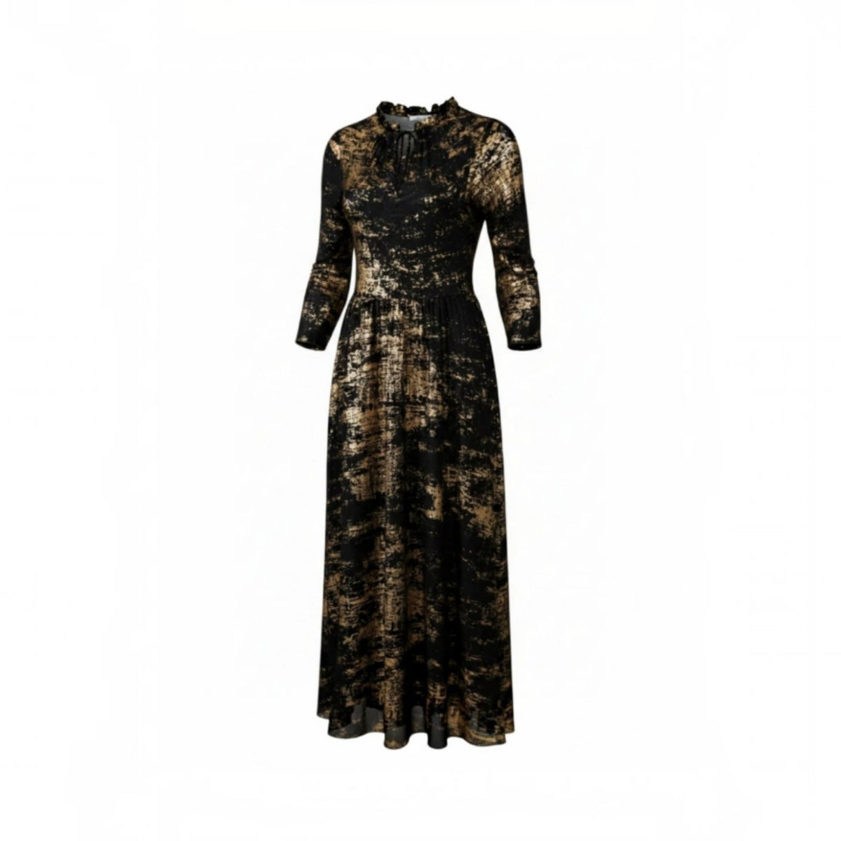 Ted Baker London-Metallic gold foil maxi dress- New with Tag- Size 4