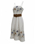 Silvia Tcherassi- Botanical embroidery midi dress- Size M