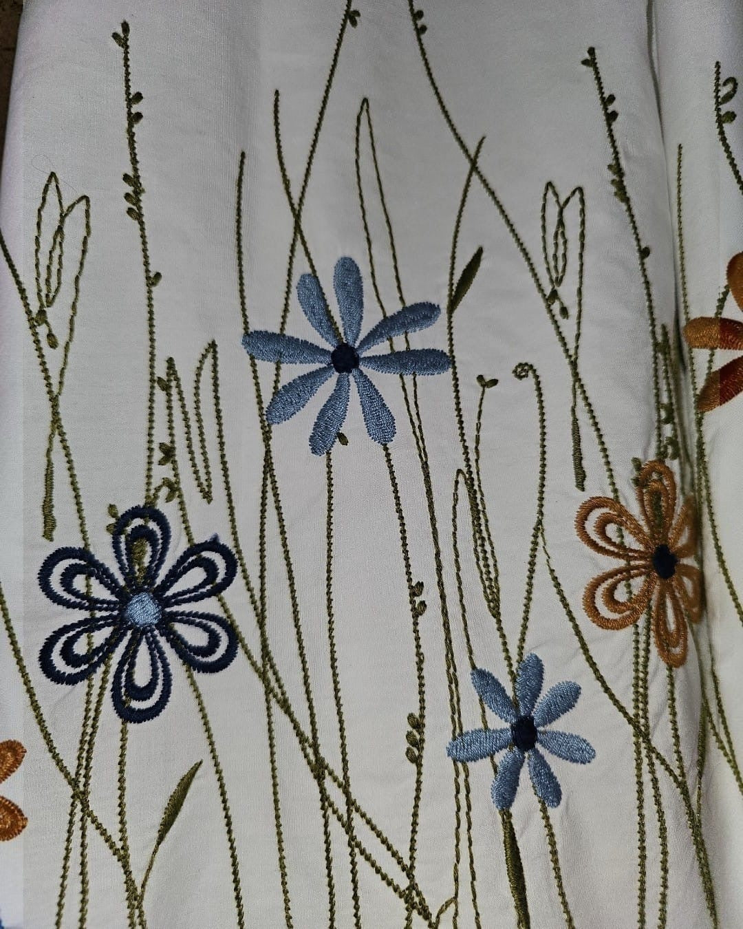 Silvia Tcherassi- Botanical embroidery midi dress- Size M