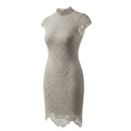 BISSOU BISSOU- Heavy-weight guipure lace dress- Size 10