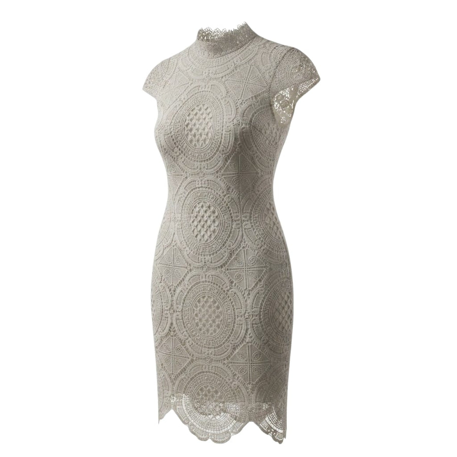 BISSOU BISSOU- Heavy-weight guipure lace dress- Size 10
