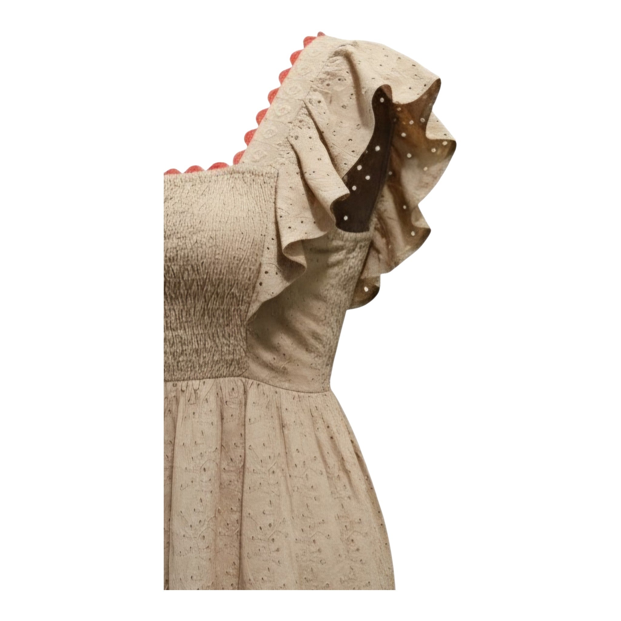 EMILY LOVELOCK- Eyelet Midi Dress- Sz XS NEW WITH TAG (NWT)