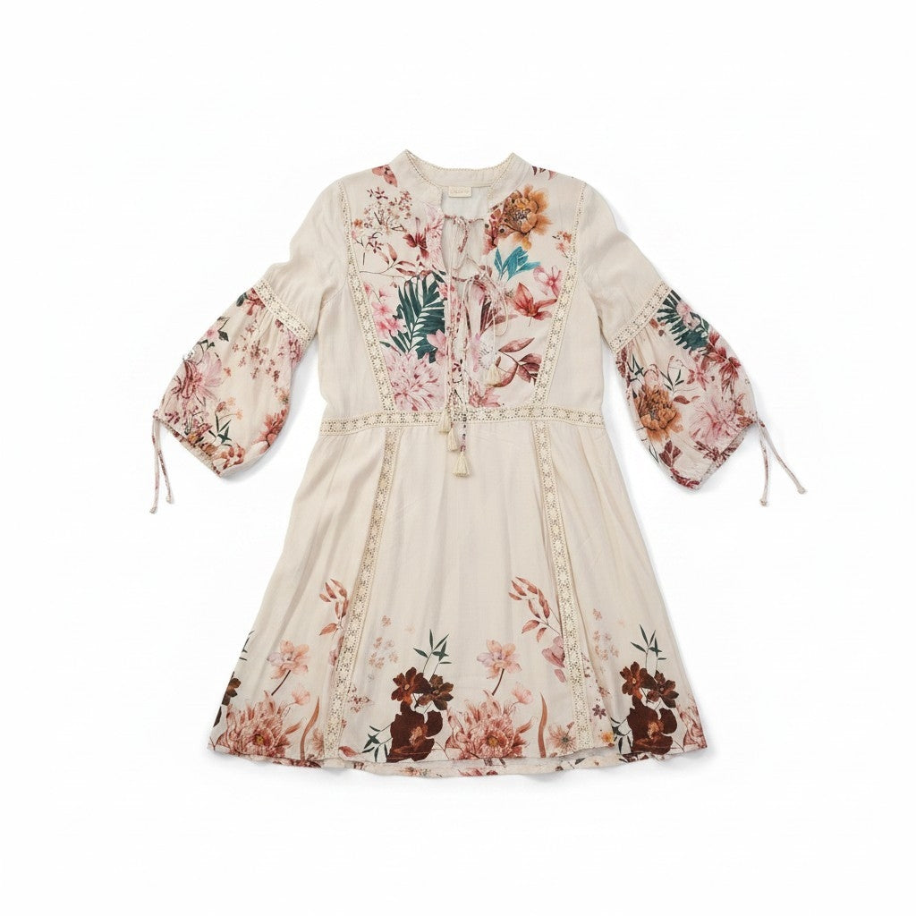 ESPECIA- Botanical & Floral Dress- Sz M
