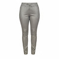 FLOG- Stretch Drawstring Skinny Pants in Metallic Sage - Size 26