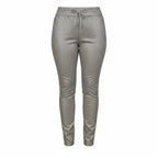 FLOG- Stretch Drawstring Skinny Pants in Metallic Sage - Size 26
