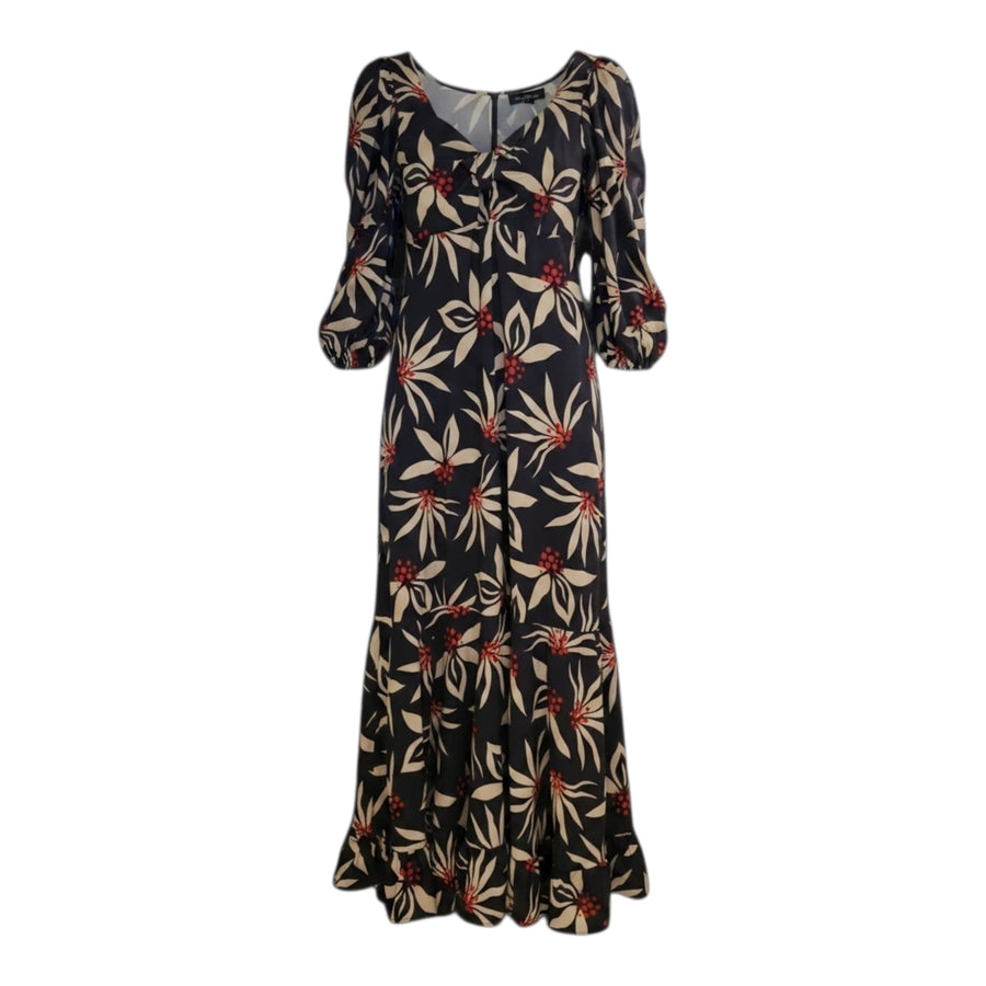 DC Style - Botanical Print Ruffled Maxi Dress - Size XS