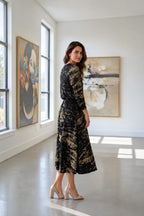 Ted Baker London-Metallic gold foil maxi dress- New with Tag- Size 4