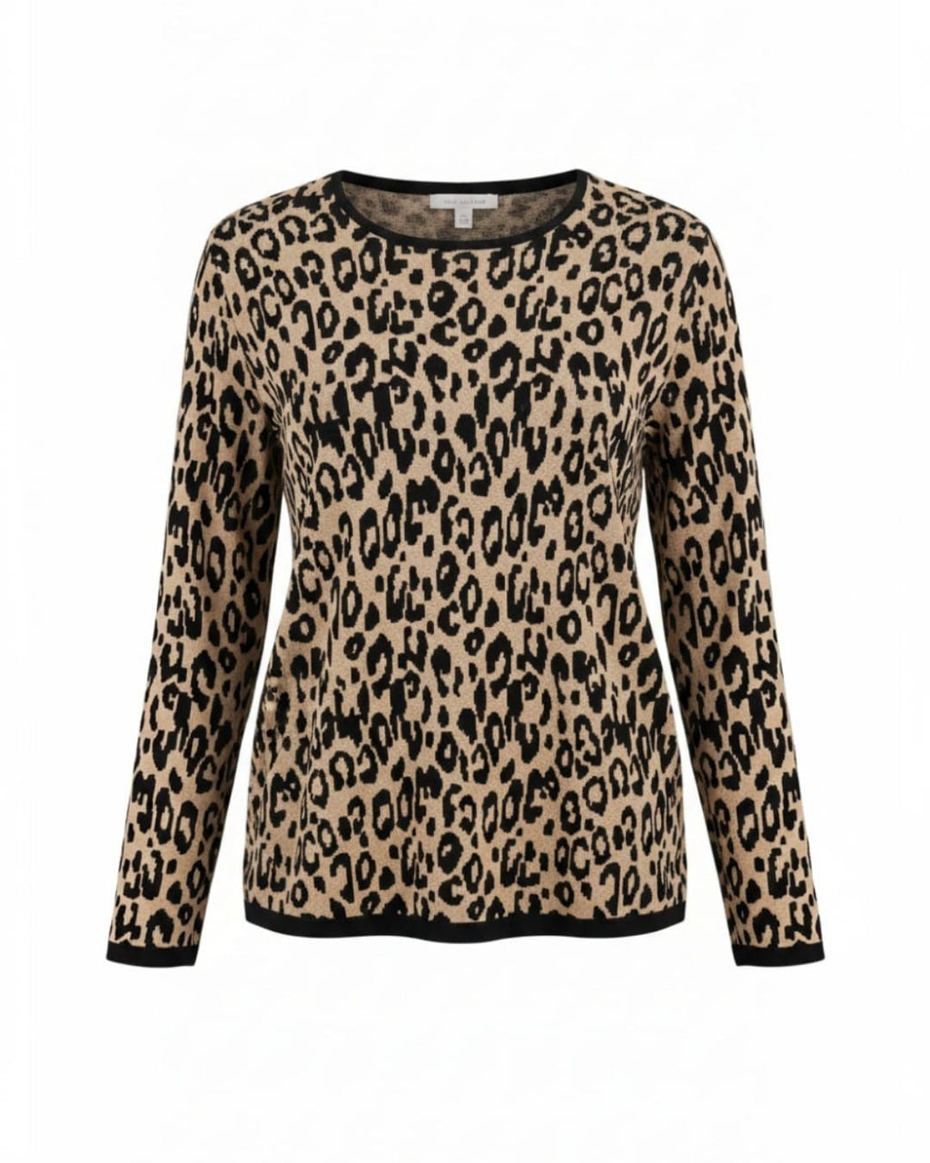 Chico's-Leopard-print fine knit sweater- Size 1