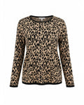 Chico's-Leopard-print fine knit sweater- Size 1