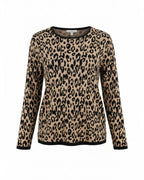 Chico's-Leopard-print fine knit sweater- Size 1