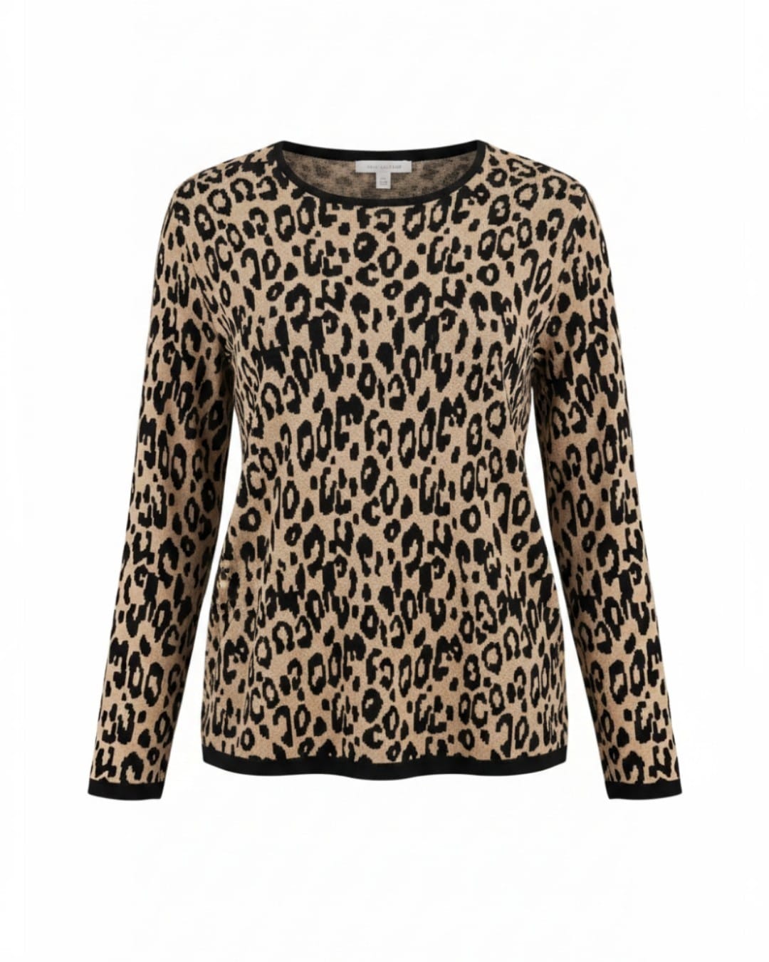 Chico's-Leopard-print fine knit sweater- Size 1