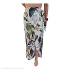 ADRIANA CONTRERAS- Silk botanical wrap skirt - Size 10