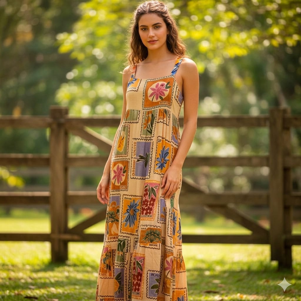 PAPER HEART— Summer maxi dress - Size S