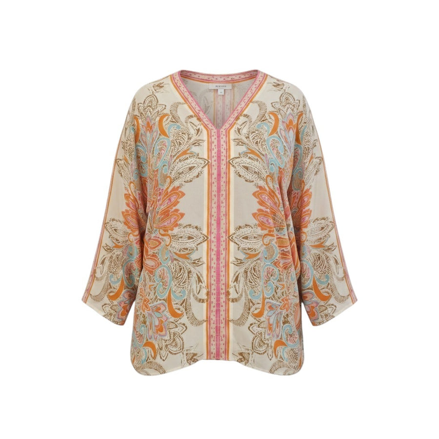 ROSE+OLIVE - Bohemian luxury tunic blouse- Sz L- New with tag (NWT)