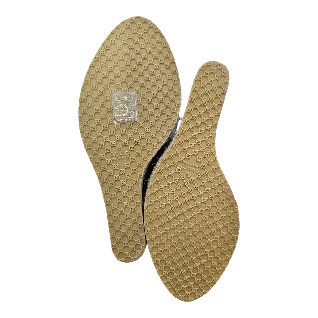 Gucci -Espadrille Horsebit PeepToes -Size 8.5 NEW