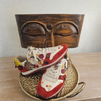Coach -Cherry Print Suede & Leather Sneakers- Size 7B/ 37.5