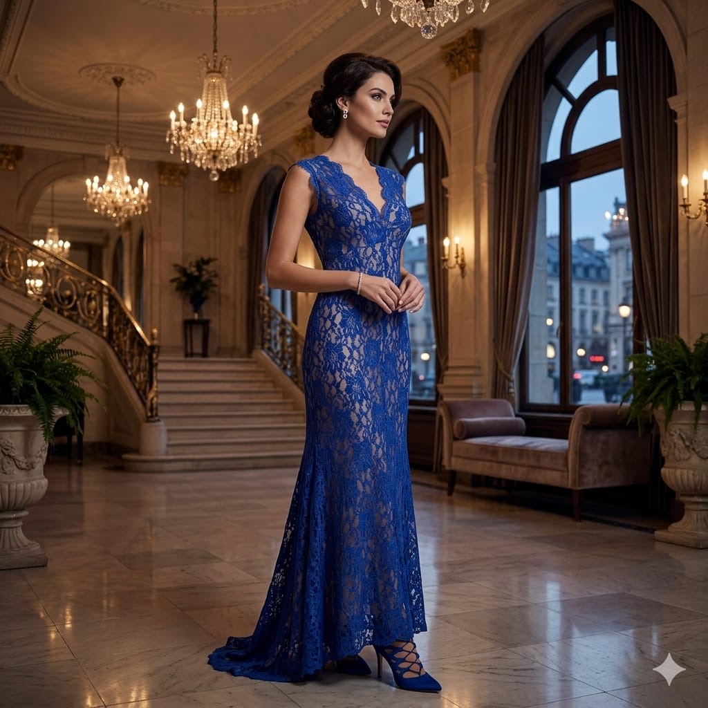 XSCAPE- Royal Blue Evening Gown- Sz 10